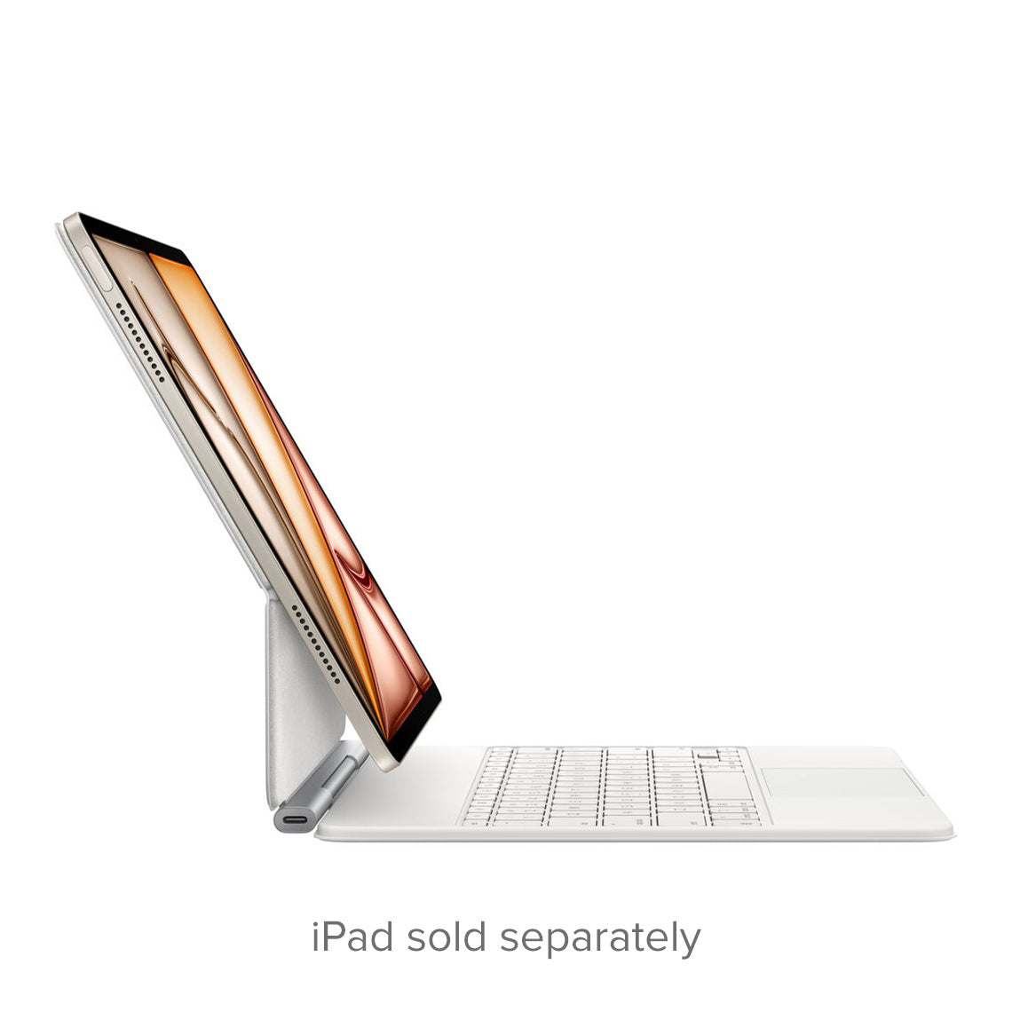 Apple Magic Keyboard for iPad Air 13-inch English layout white side view