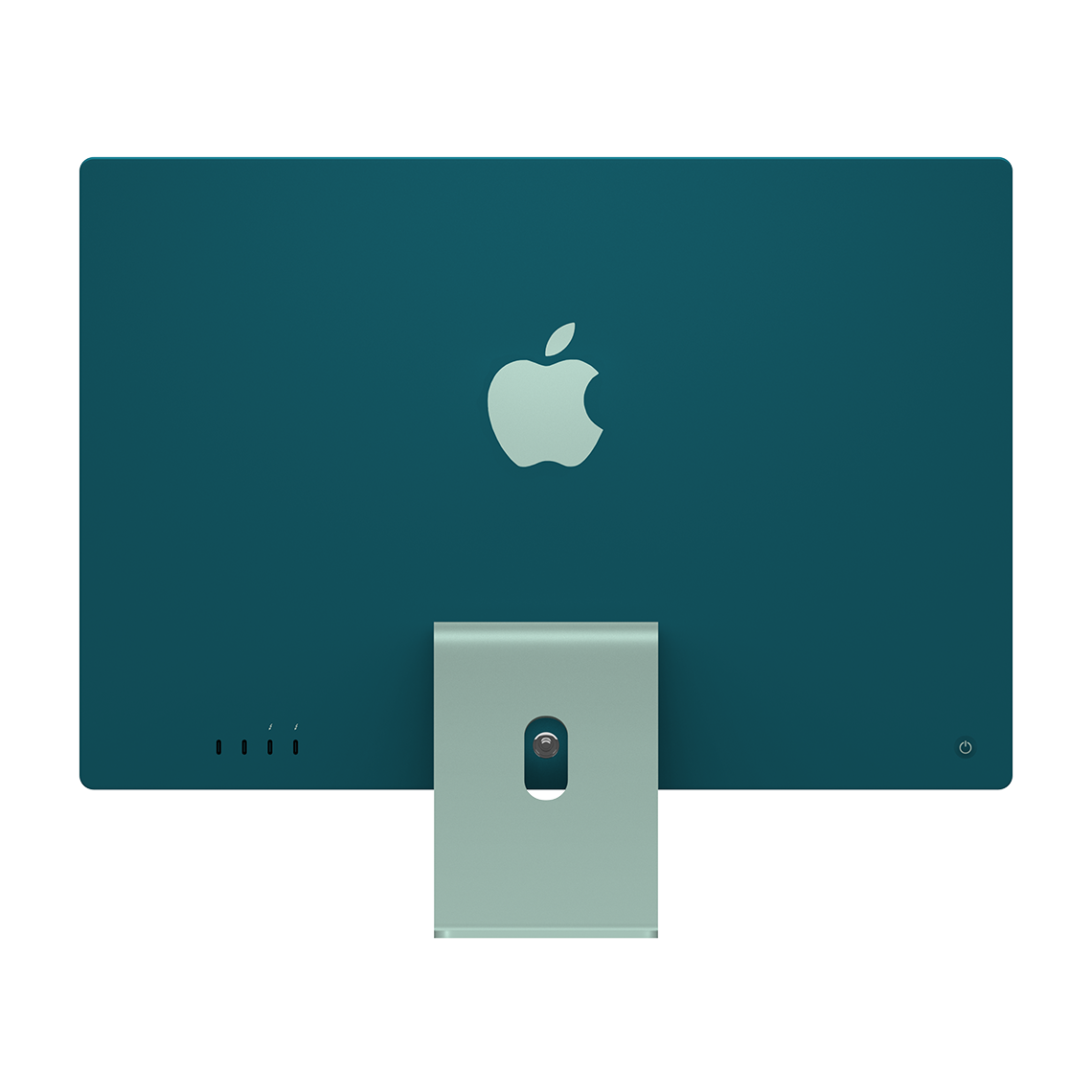 Apple iMac green with 4 USB-C port rear view