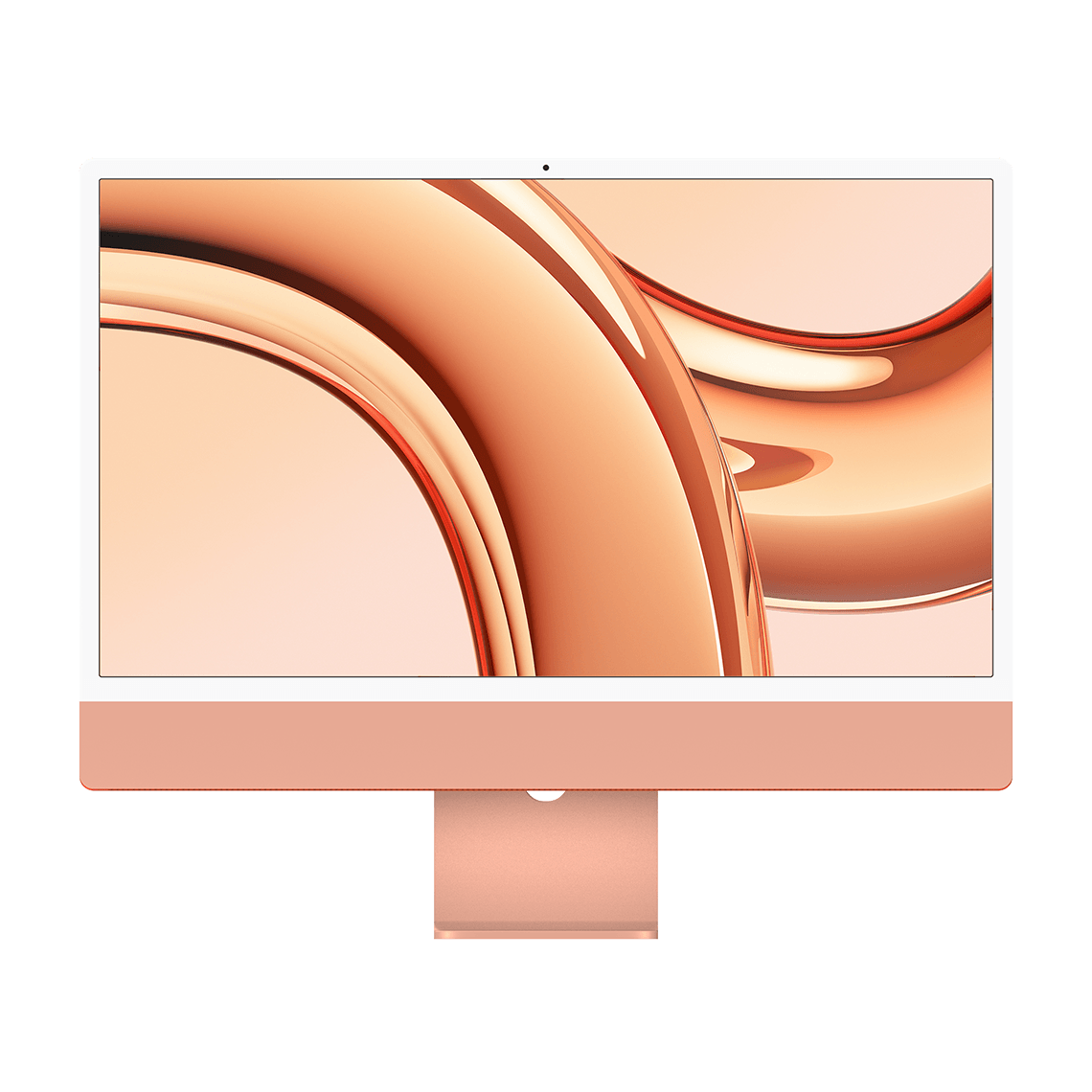Apple M3 iMac 24-inch - Orange - 8GB RAM, 256GB Flash, 10-Core GPU, 4