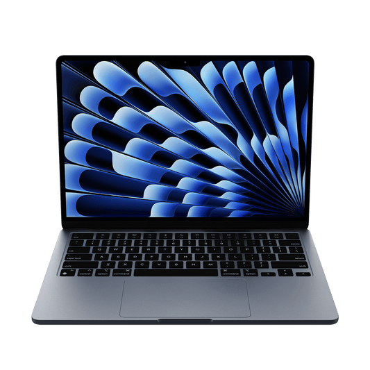 Apple 13-inch MacBook Air M4 midnight front view