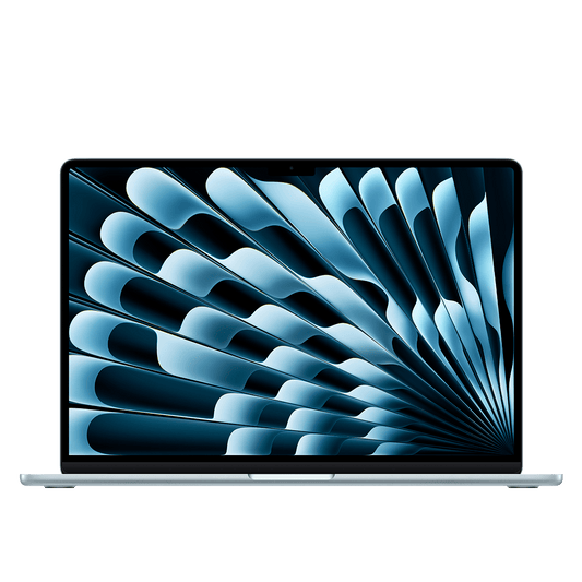 Apple 15-inch MacBook Air sky blue front view