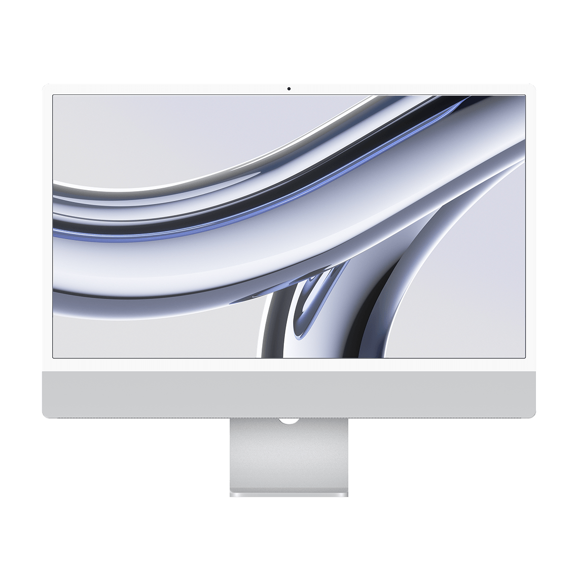 Apple M3 iMac 24-inch - Silver - 8GB RAM, 256GB Flash, 8-Core GPU, 2 P