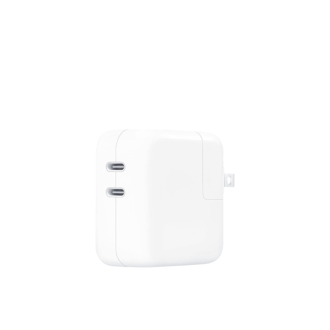 Apple 35W Dual USB-C adapter front view