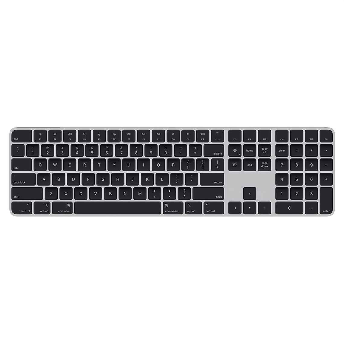 Apple Wireless Magic Keyboard black with Touch ID and numeric pad