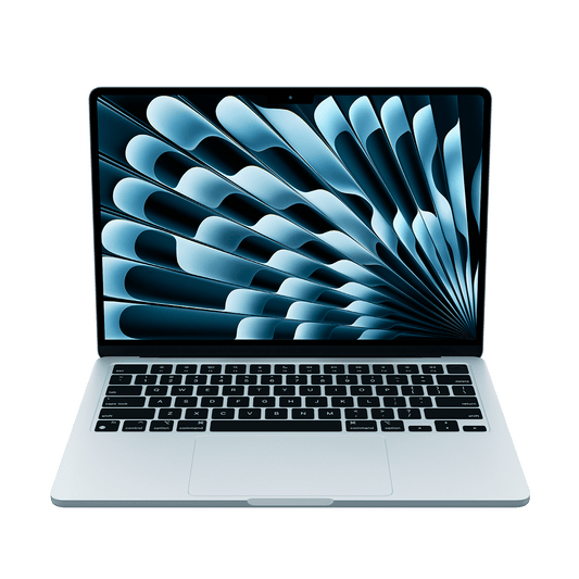 Apple 13-inch MacBook Air M4 sky blue front view