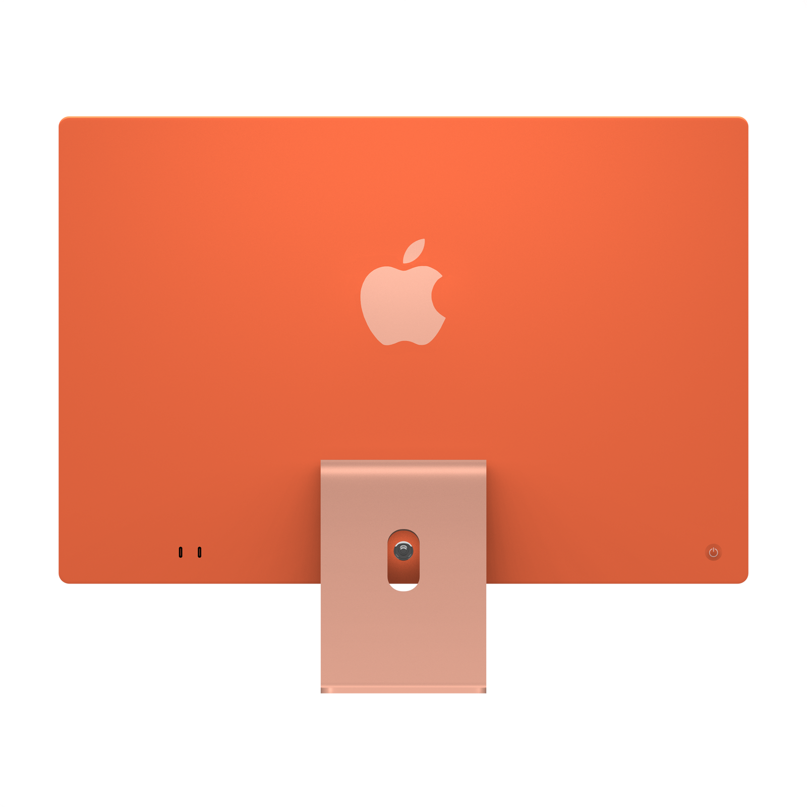 Apple iMac orange rear view