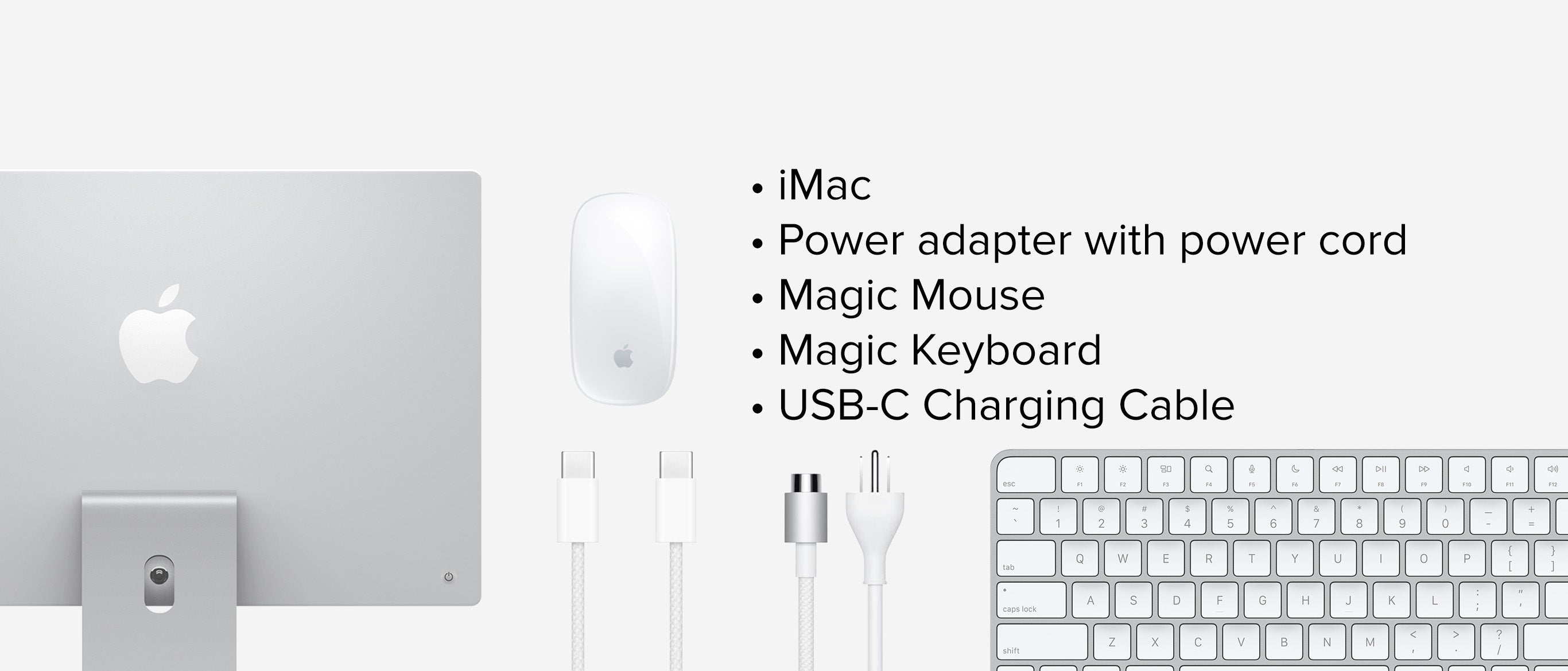 Apple M4 iMac 24-inch - Silver - 16GB RAM, 256GB Flash, 8-Core GPU, 2