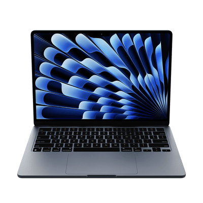 Apple 13-inch MacBook Air M5 midnight front view