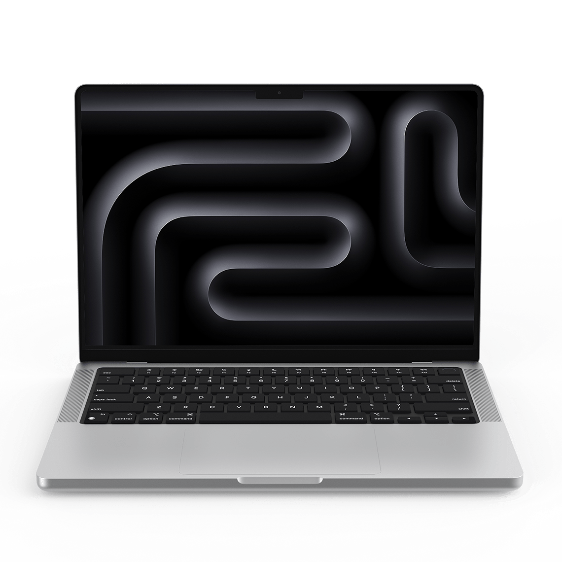 Apple MacBook Pro 14-inch M3 Pro silver front view