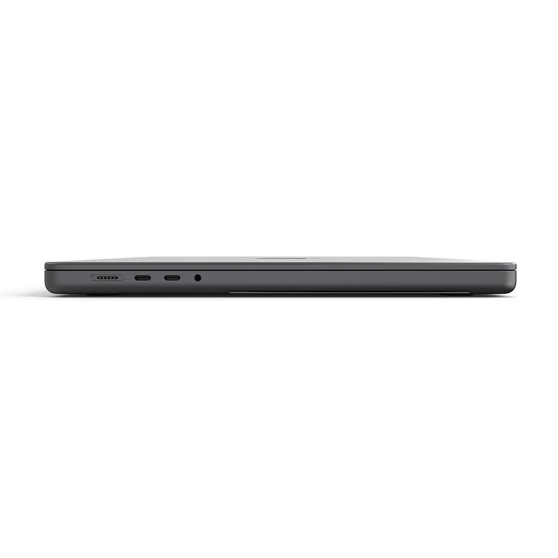 Apple MacBook Pro 16-inch M5 space black closed left side view