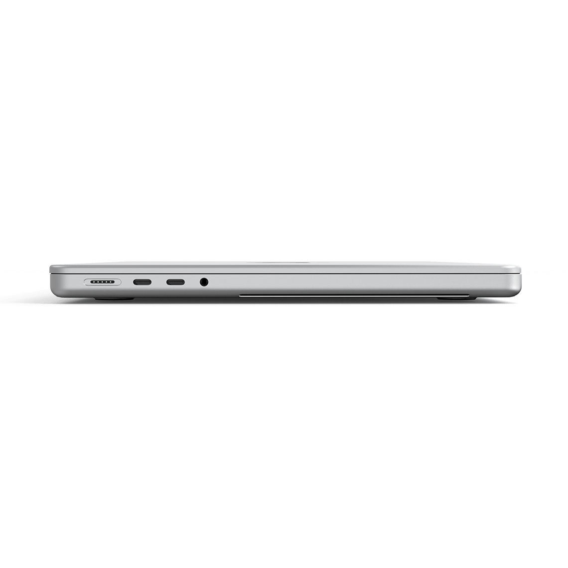 Apple MacBook Pro 14-inch M3 silver closed left side view