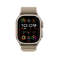 Apple Watch Ultra 2 Titanium with Olive Alpine Loop front view