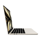 Apple 13-inch MacBook Air M2 starlight opened left side view