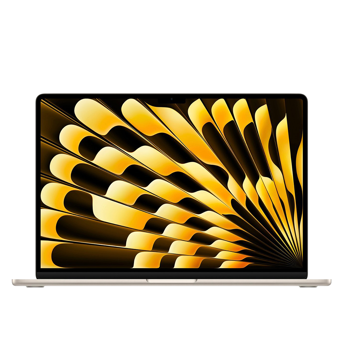 Apple 15-inch MacBook Air starlight front view