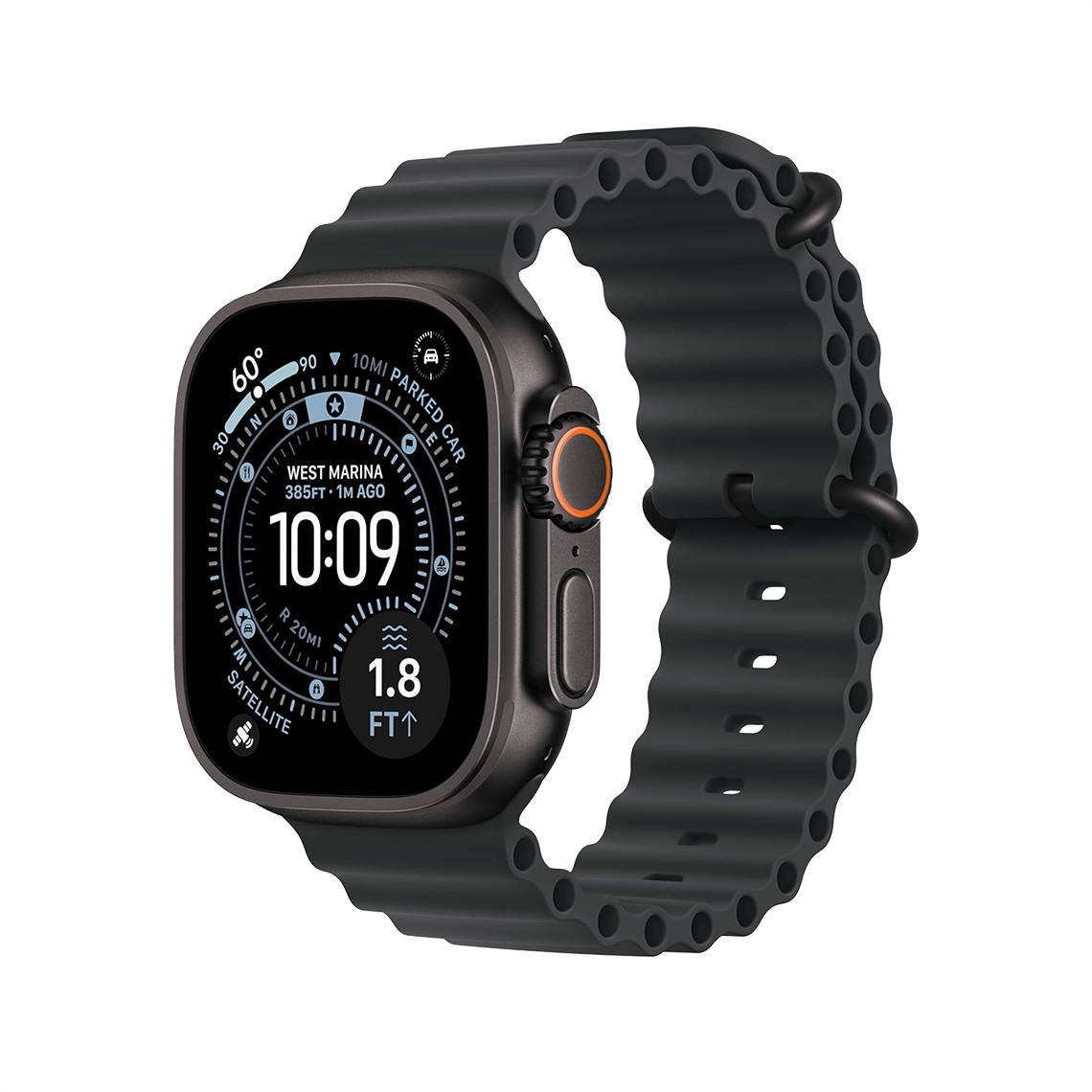 Apple Watch Ultra 2 Black Titanium with Black Ocean Band