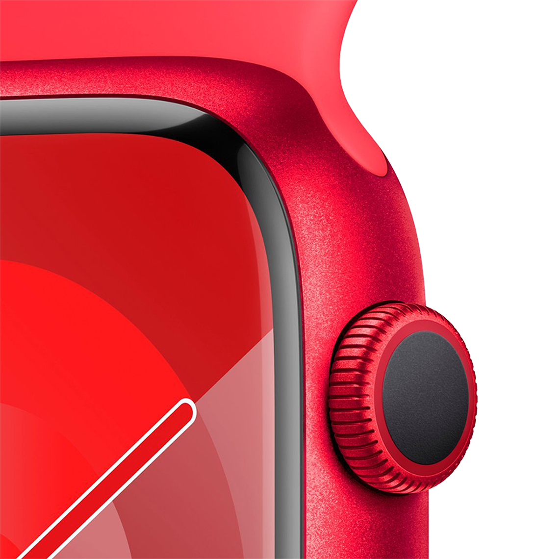 Apple Watch Series 9 41mm GPS - Product Red w/ M/L Red Sports Band, Grade B