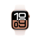 Apple Watch Series 10 Rose Gold with Light Blush Sport Band front view