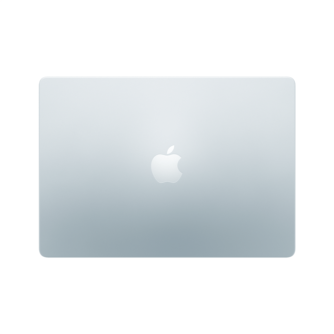 Apple 13-inch MacBook Air M4 sky blue closed top view