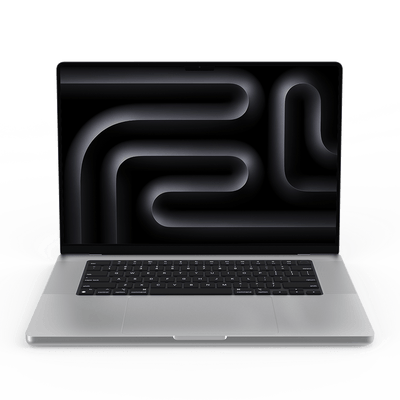 Apple MacBook Pro 16-inch M3 silver front view