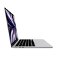 Apple 13-inch MacBook Air M2 space gray opened left side view