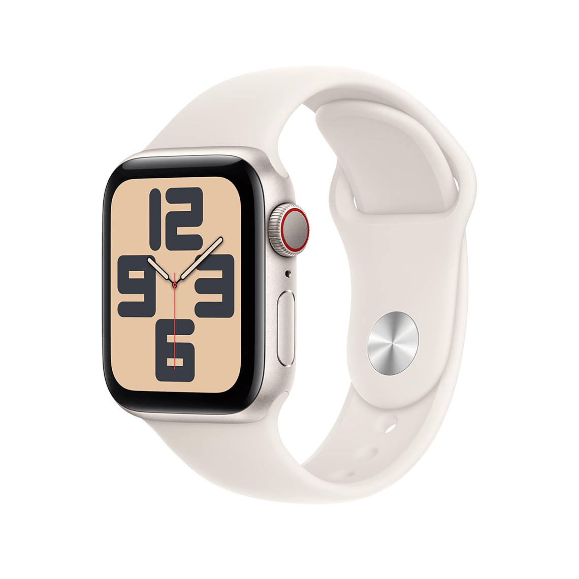 Apple Watch SE 2 40mm GPS + Cellular - Starlight w/ S/M Starlight Sport Band, Open Box