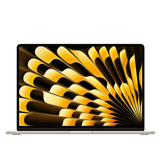 Apple 15-inch MacBook Air starlight front view