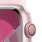 Apple Watch Series 9 45mm GPS + Cellular - Pink w/ M/L Light Pink Sports Band, Grade A