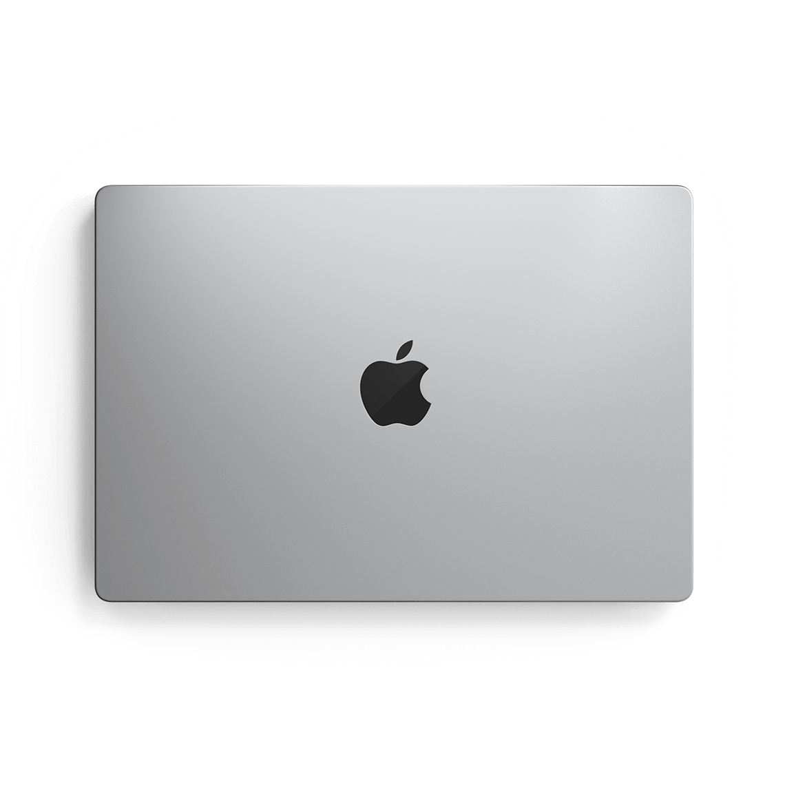 Apple MacBook Pro 16-inch M3 silver closed top view