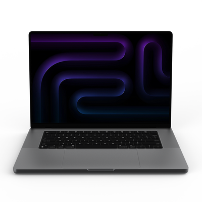 Apple MacBook Pro 16-inch M5 space black front view