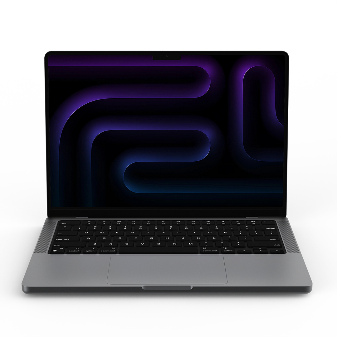 Apple MacBook Pro 14-inch M5 space black front view