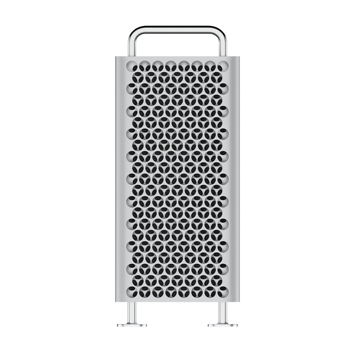 2019 Mac Pro tower front view