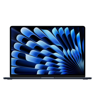 Apple 15-inch MacBook Air midnight front view