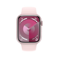 Apple Watch Series 9 45mm GPS + Cellular - Pink w/ M/L Light Pink Sports Band, Grade B