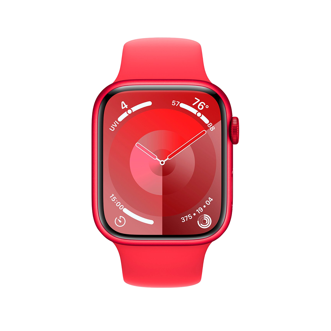 Apple Watch Series 9 41mm GPS - Product Red w/ S/M Red Sports Band, Grade B