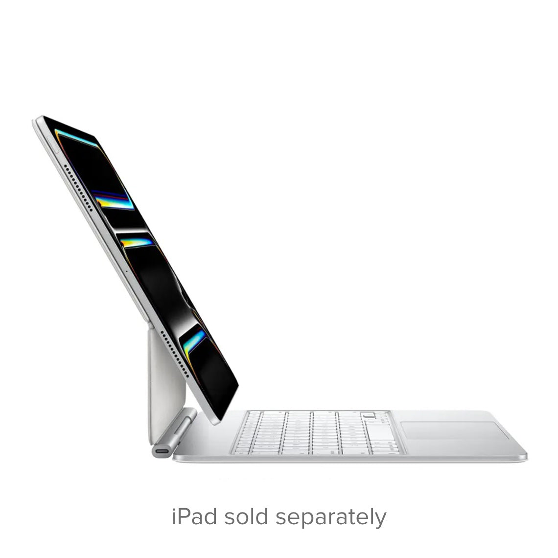 Apple Magic Keyboard for iPad Pro 13-inch M4 English layout white side view