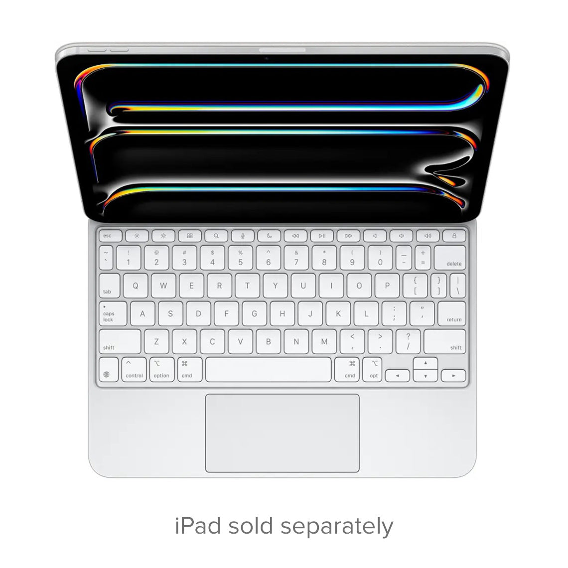 Apple Magic Keyboard for iPad Pro 11-inch M4 English layout white top view