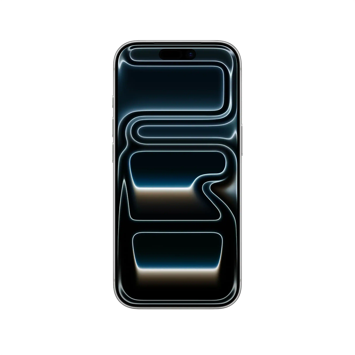 The Apple iPhone 17 Pro silver color front view