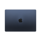 Apple 13-inch MacBook Air M2 midnight closed top view