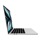 Apple 13-inch MacBook Air M2 silver opened left side view