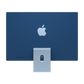 Apple iMac blue with 4 USB-C port rear view