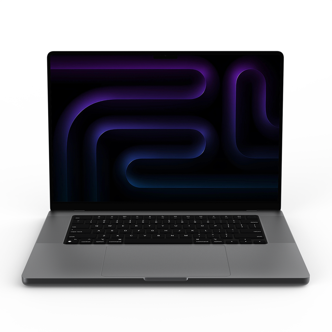 Apple MacBook Pro 16-inch M5 space black front view