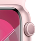 Apple Watch Series 9 41mm GPS - Pink w/ M/L Light Pink Sports Band, Grade B