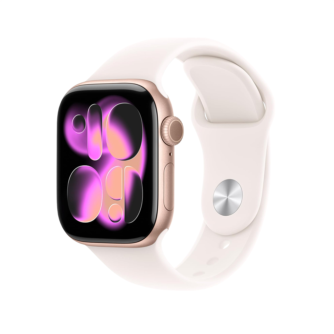 Apple Watch Series 11 Rose Gold with Light Blush Sport Band