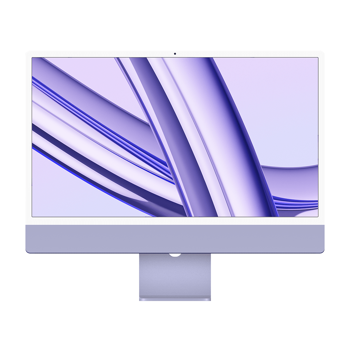 Apple M3 iMac 24 Zoll – Lila – 8 GB RAM, 512 GB Flash, 10-Core GPU, 4 Anschlüsse, geöffnete Verpackung