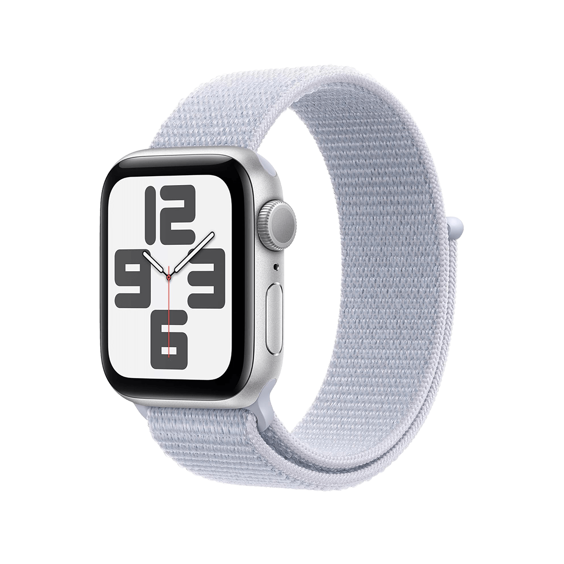 Apple Watch SE 2 44mm GPS - Silver w/ Blue Cloud Sport Loop, Grade A