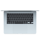 Apple 15-inch MacBook Air sky blue top view
