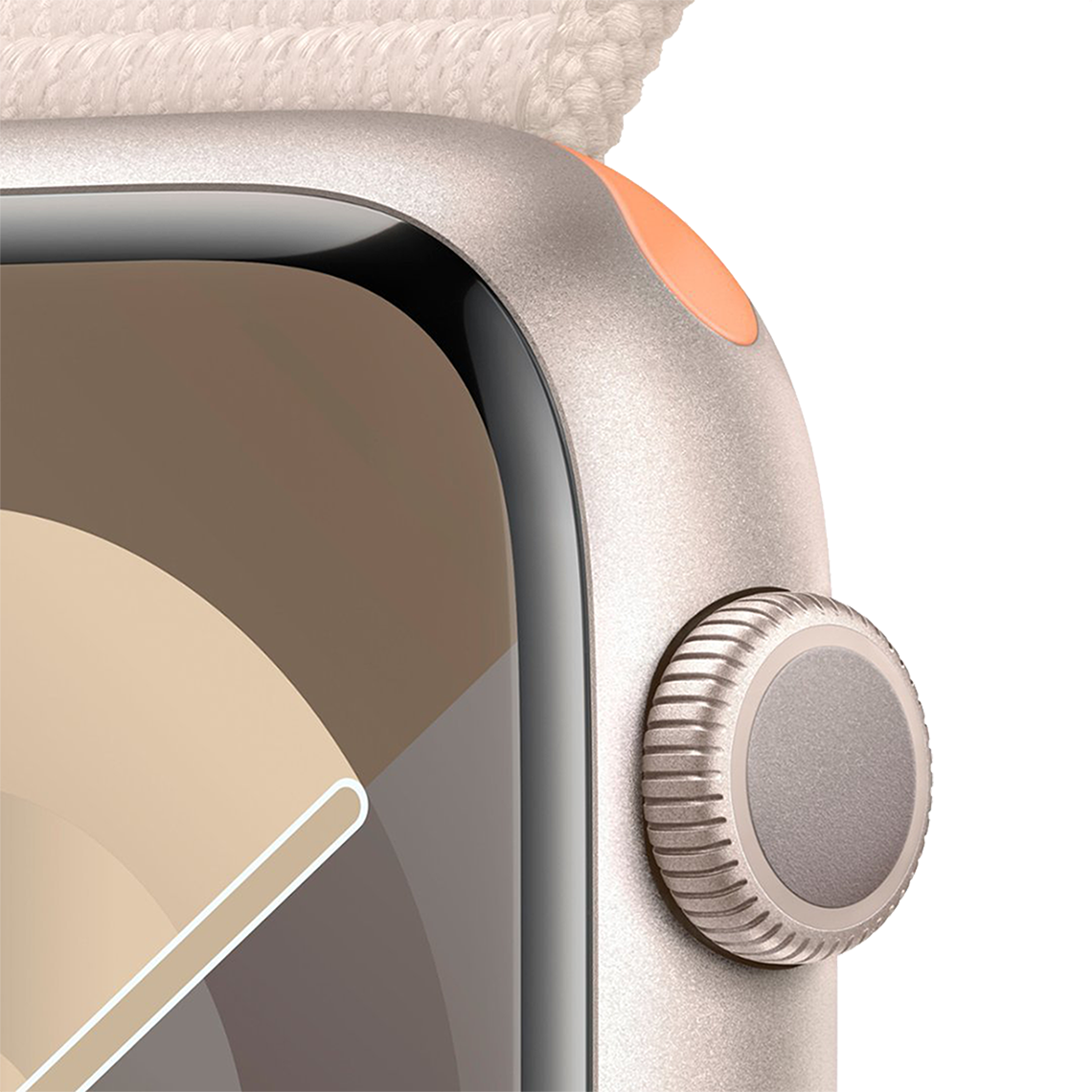 Apple Watch Series 9 45mm GPS - Starlight w/ Starlight Sport Loop, Grade A