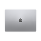 Apple 13-inch MacBook Air M2 space gray closed top view