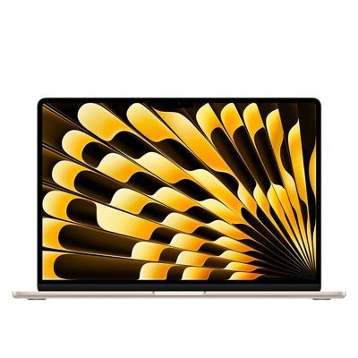 Apple 15-inch MacBook Air starlight front view
