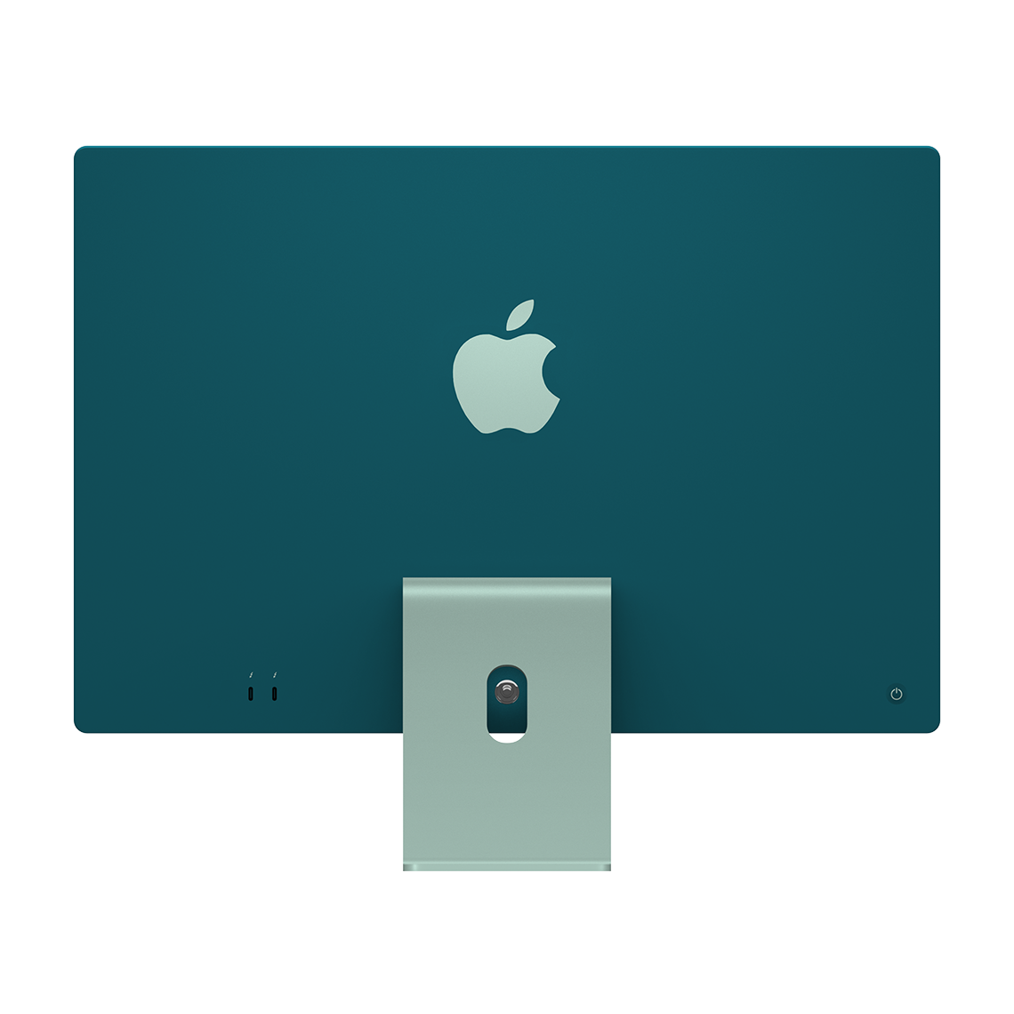 Apple iMac green with 2 USB-C port rear view